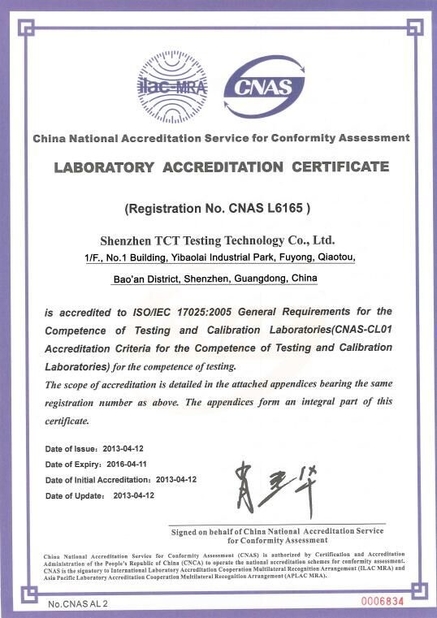 China Freego High-Tech Corporation Limited Co., Ltd. zertifizierungen